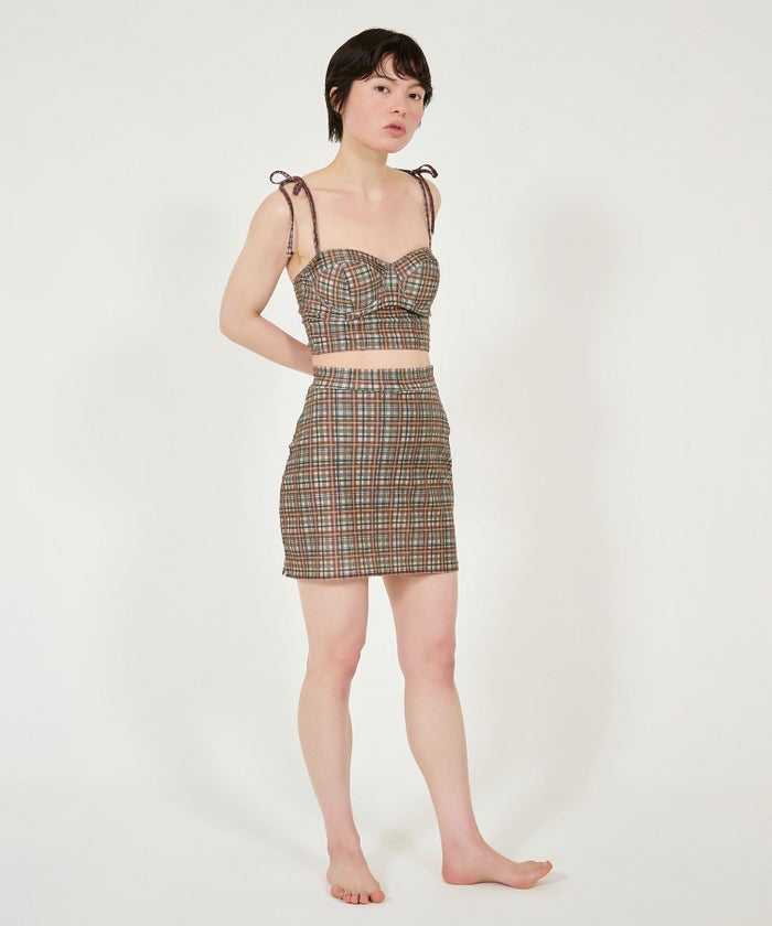 水着/スイムウェア/チェック柄/夏/海/プール