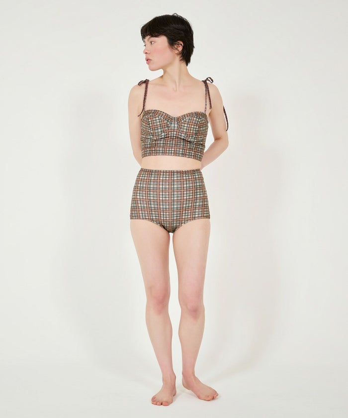 水着/スイムウェア/チェック柄/夏/海/プール