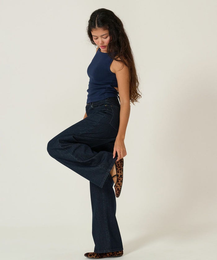 デニム/パンツ/ルーズデニム/ブルー