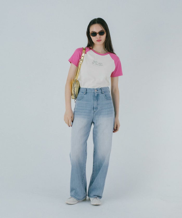 デニム/パンツ/ルーズデニム/ブルー