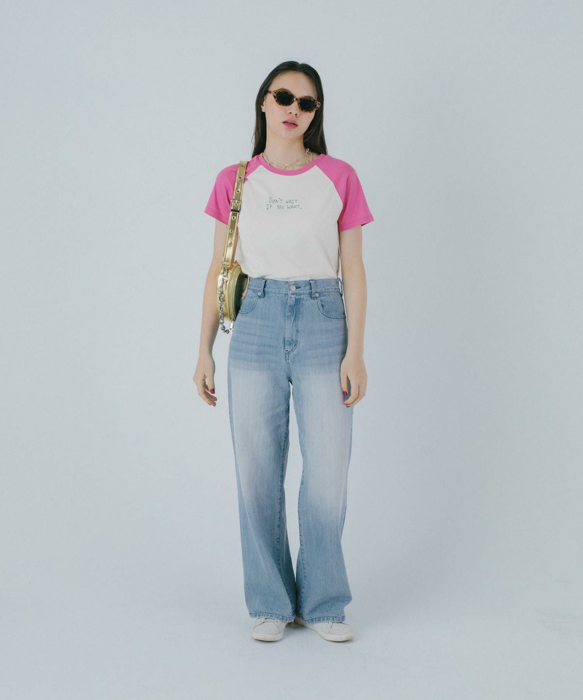 デニム/パンツ/ルーズデニム/ブルー