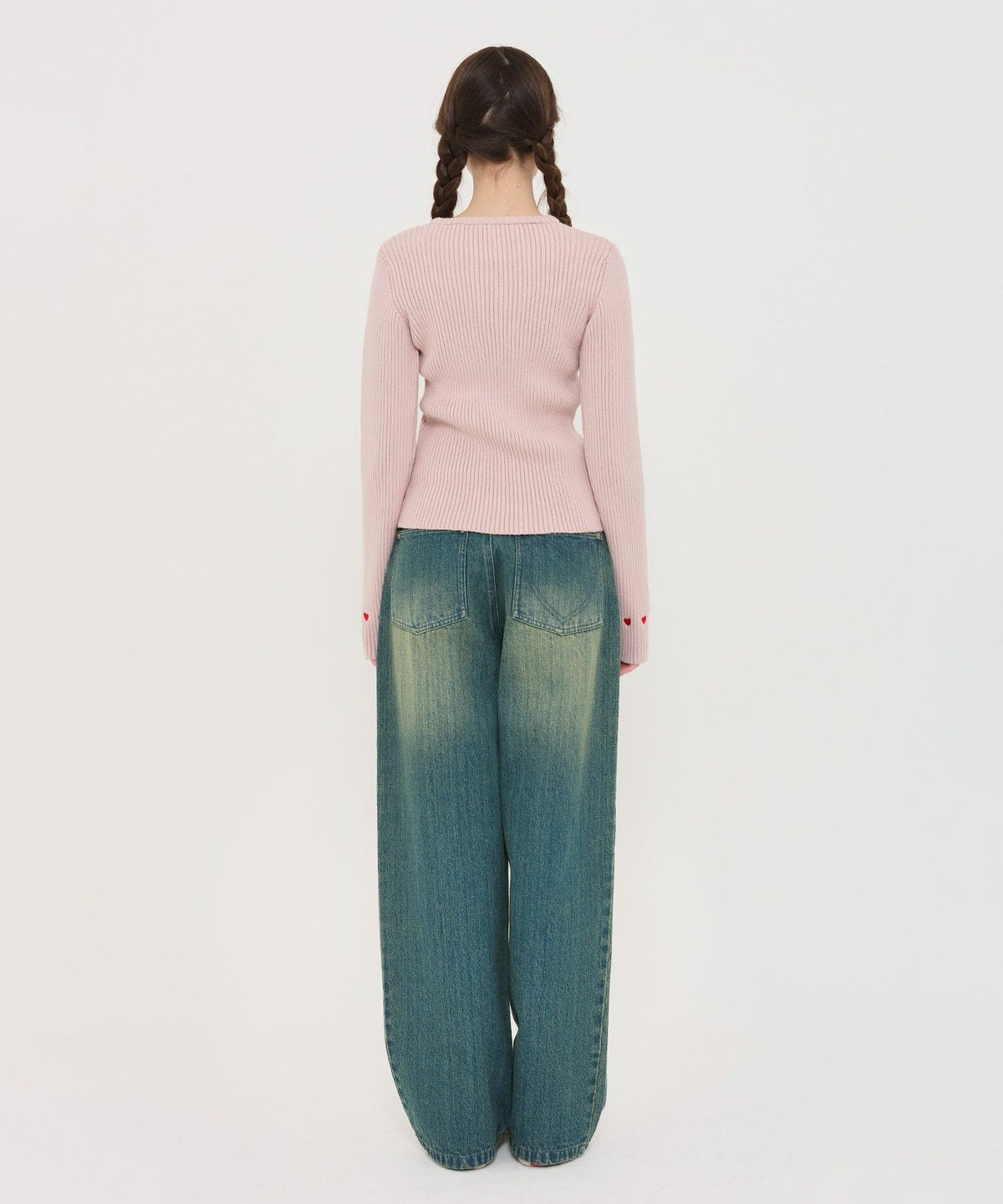 デニム/パンツ/ルーズデニム/ブルー