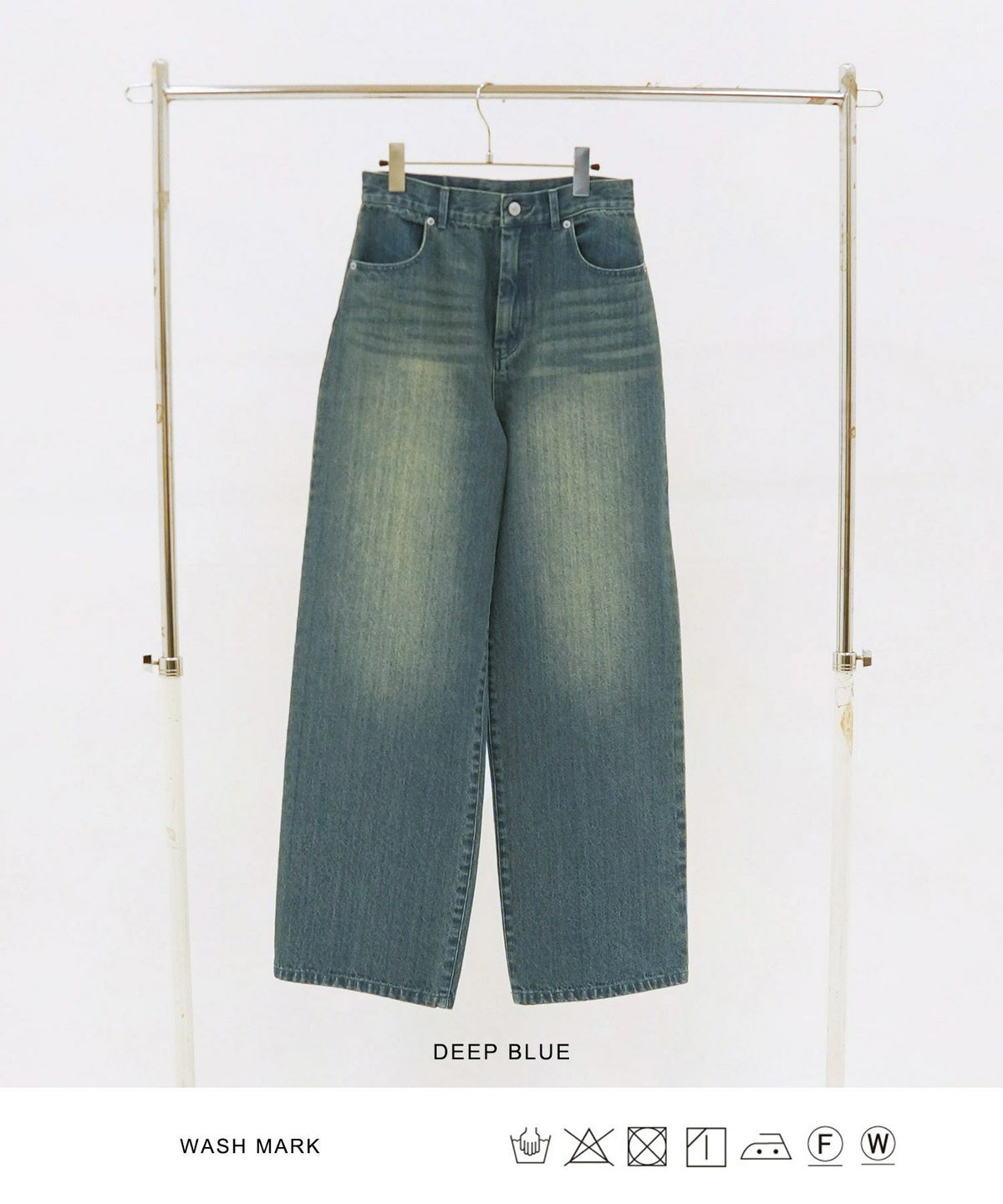 デニム/パンツ/ルーズデニム/ブルー