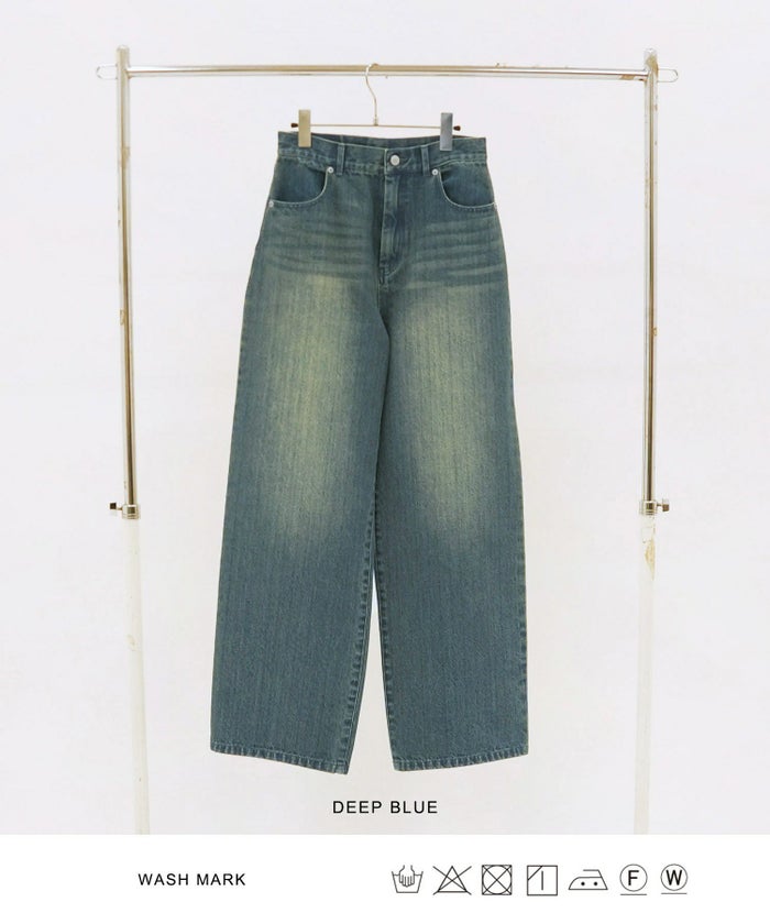 デニム/パンツ/ルーズデニム/ブルー