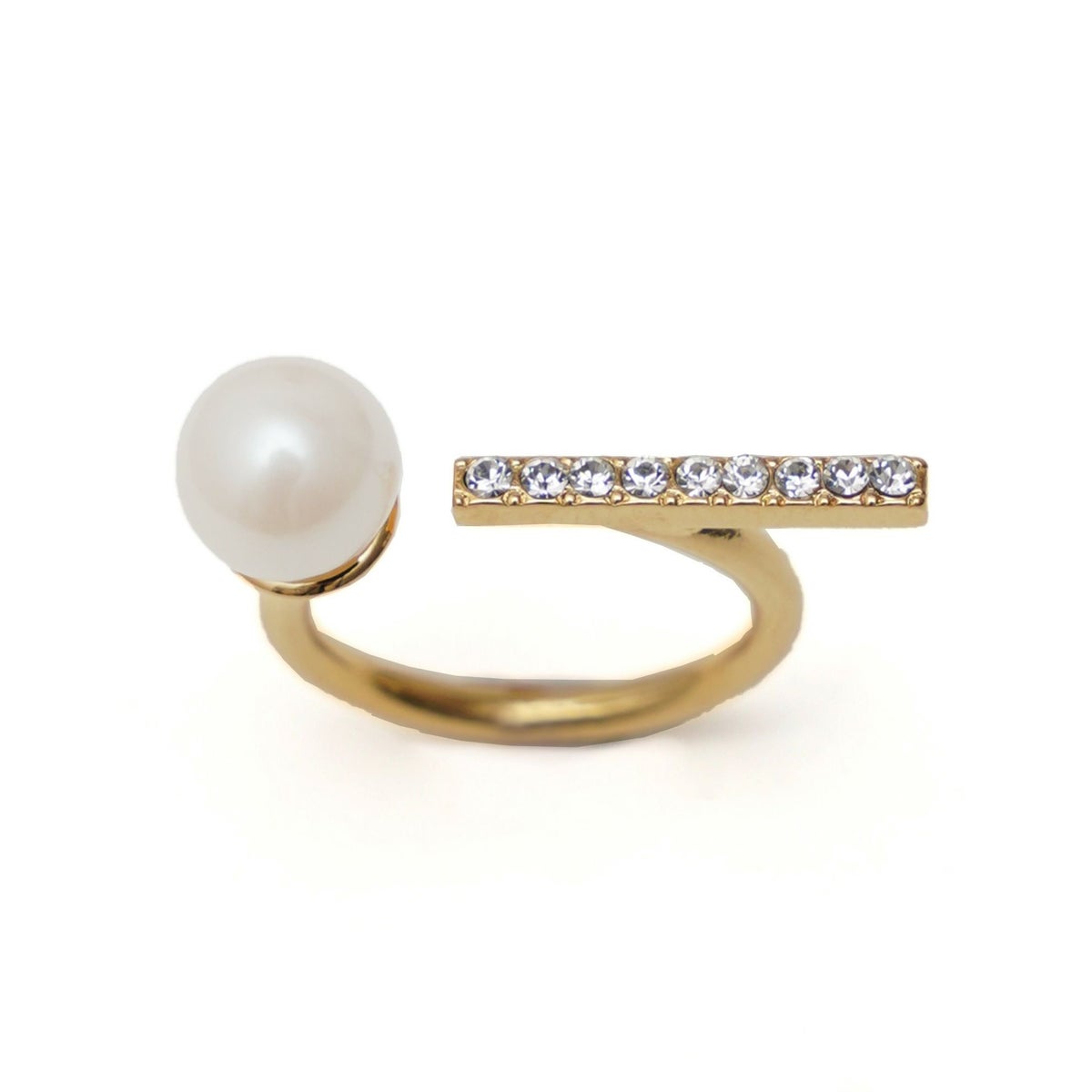 クリスタル ライン リング Crystal Line Ring 真鍮 クリスタル プラパール ファッションリング クリスタル ライン リング Crystal Line Ring （Liala）