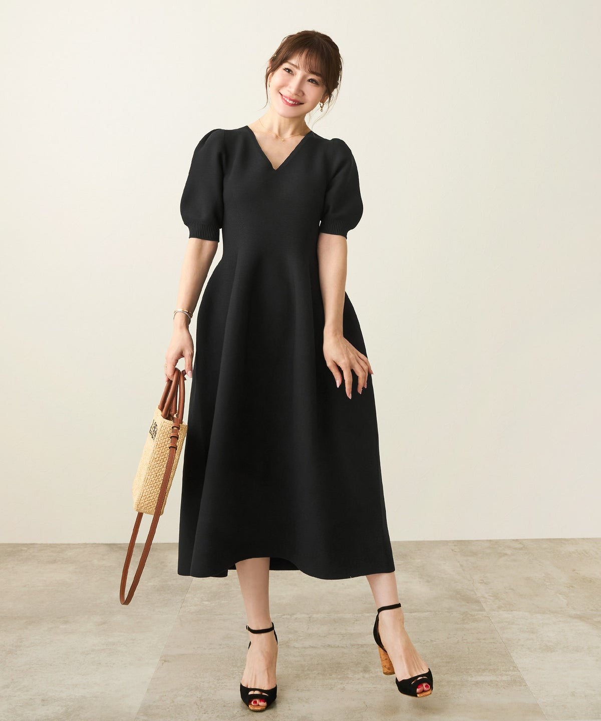 新色追加 日本製 レディース おしゃれ きれいめ オフィス 半袖 上品 黒 かわいい ファッション ジョイントスペース