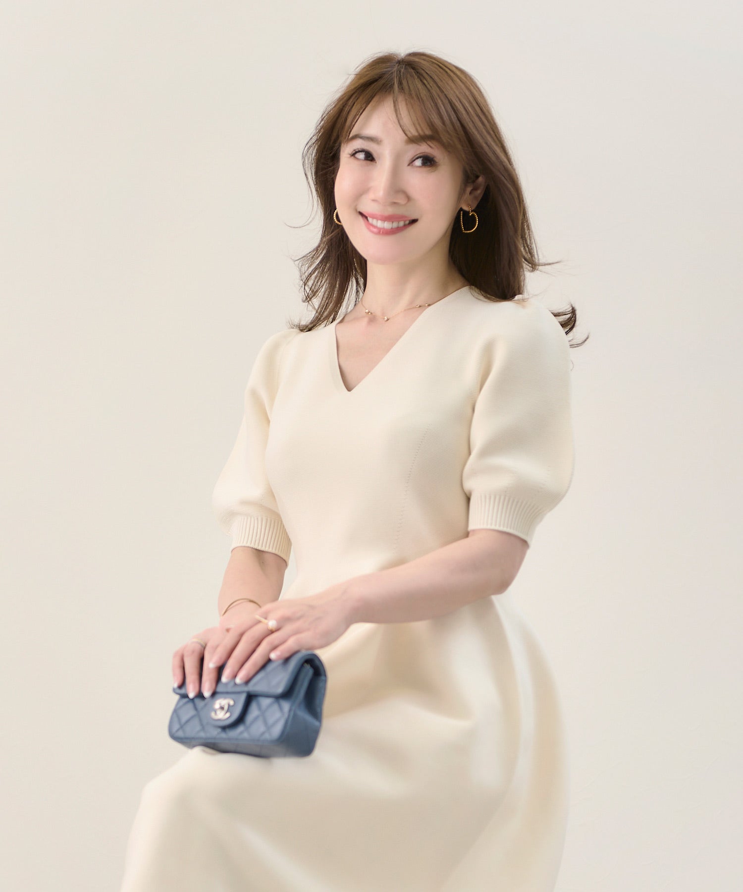 半袖 パフスリーブ ワンピース