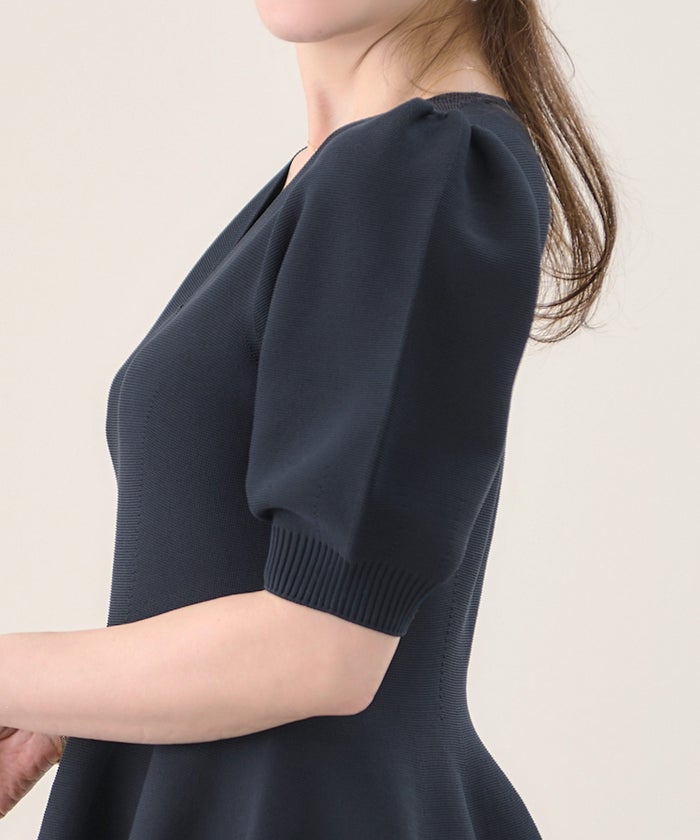 新色追加 日本製 レディース おしゃれ きれいめ オフィス 半袖 上品 黒 かわいい ファッション ジョイントスペース