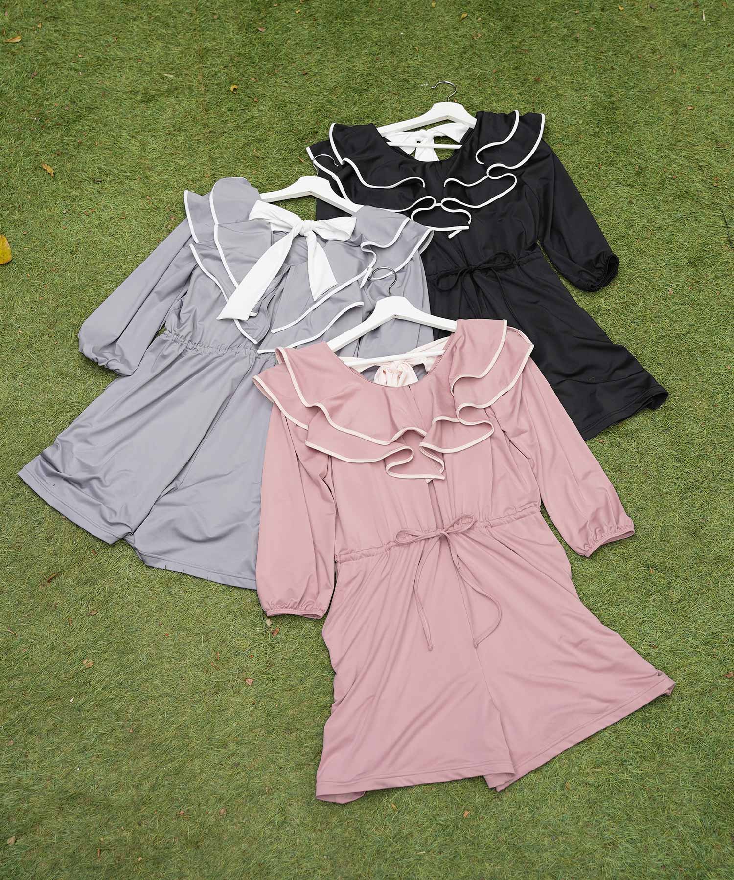 UVカット フリル スイムウェア ＆ ラッシュガード le reve vaniller 全