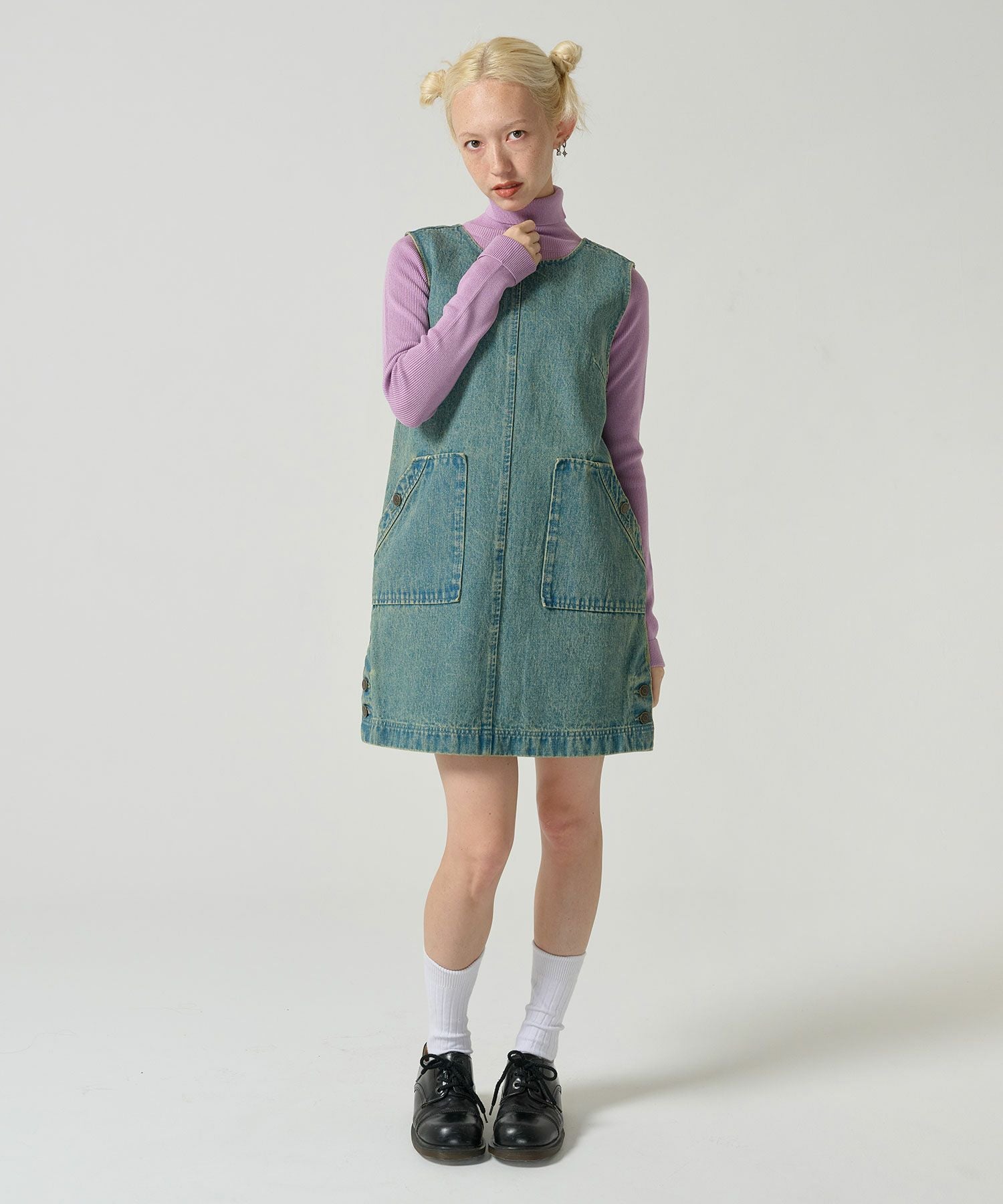 Special-Price-SALE デニム ジャンパースカート TINA：JOJUN 全3色