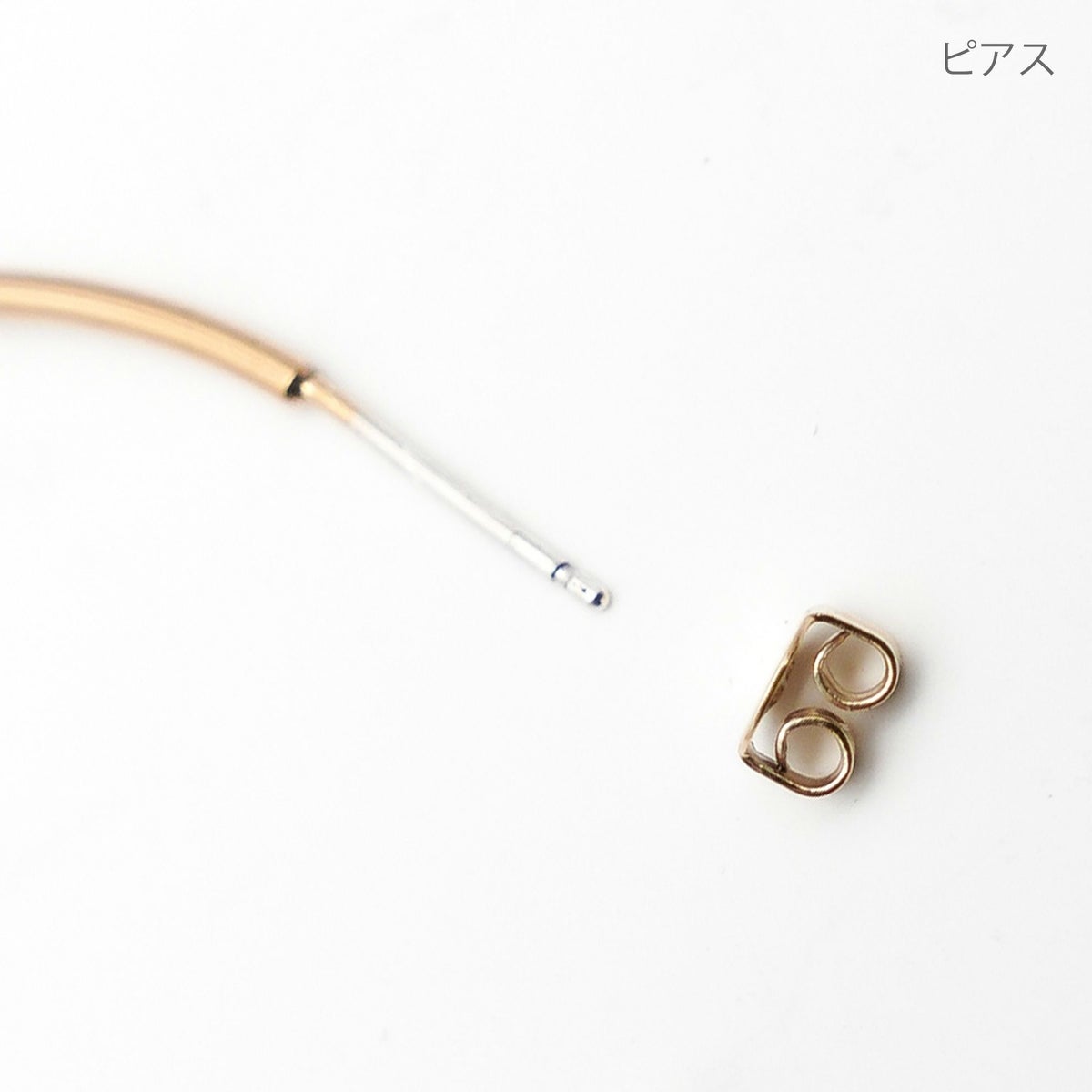 ランダム パール フープ ピアス イヤリング Random Pearl Hoop Pierce Earring