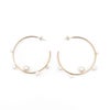 ランダム パール フープ ピアス イヤリング Random Pearl Hoop Pierce Earring