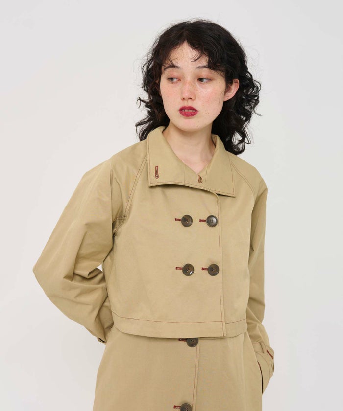 アウター/コート/トレンチコート/ベージュ/ネイビー