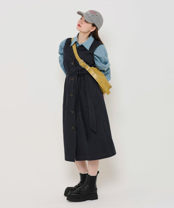 アウター/コート/トレンチコート/ベージュ/ネイビー