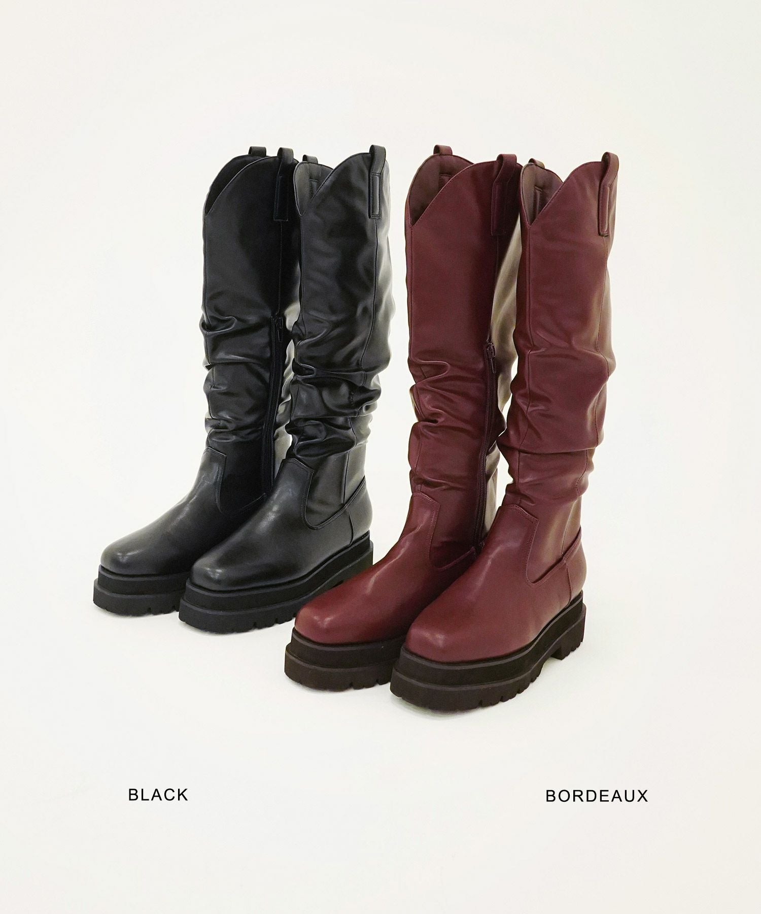 ウエスタン ロングブーツ TINA：JOJUN 全2色｜tnj933-0667【1