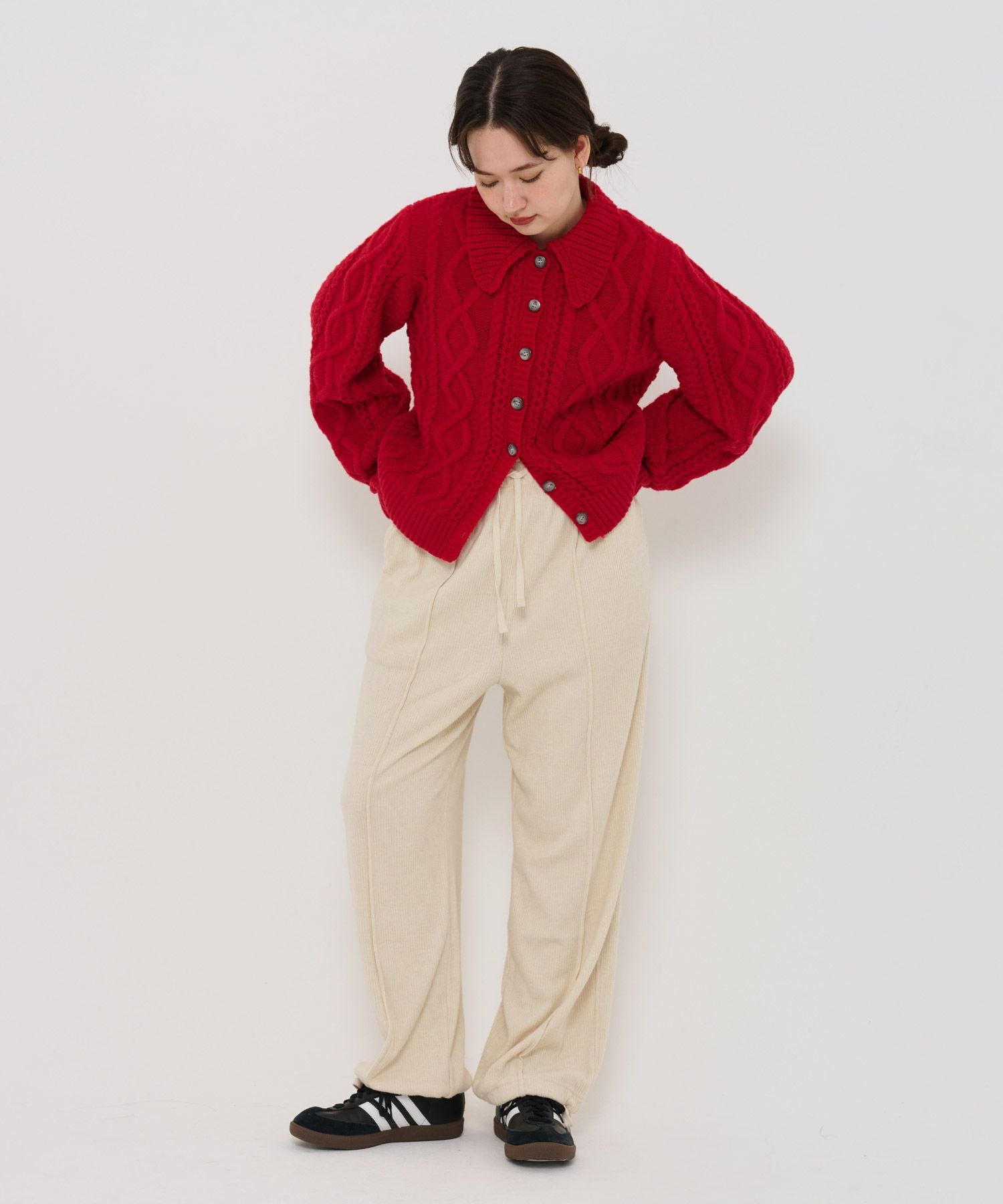 Special-Price-SALE ドロスト ニットソーパンツ TINA：JOJUN 全3色