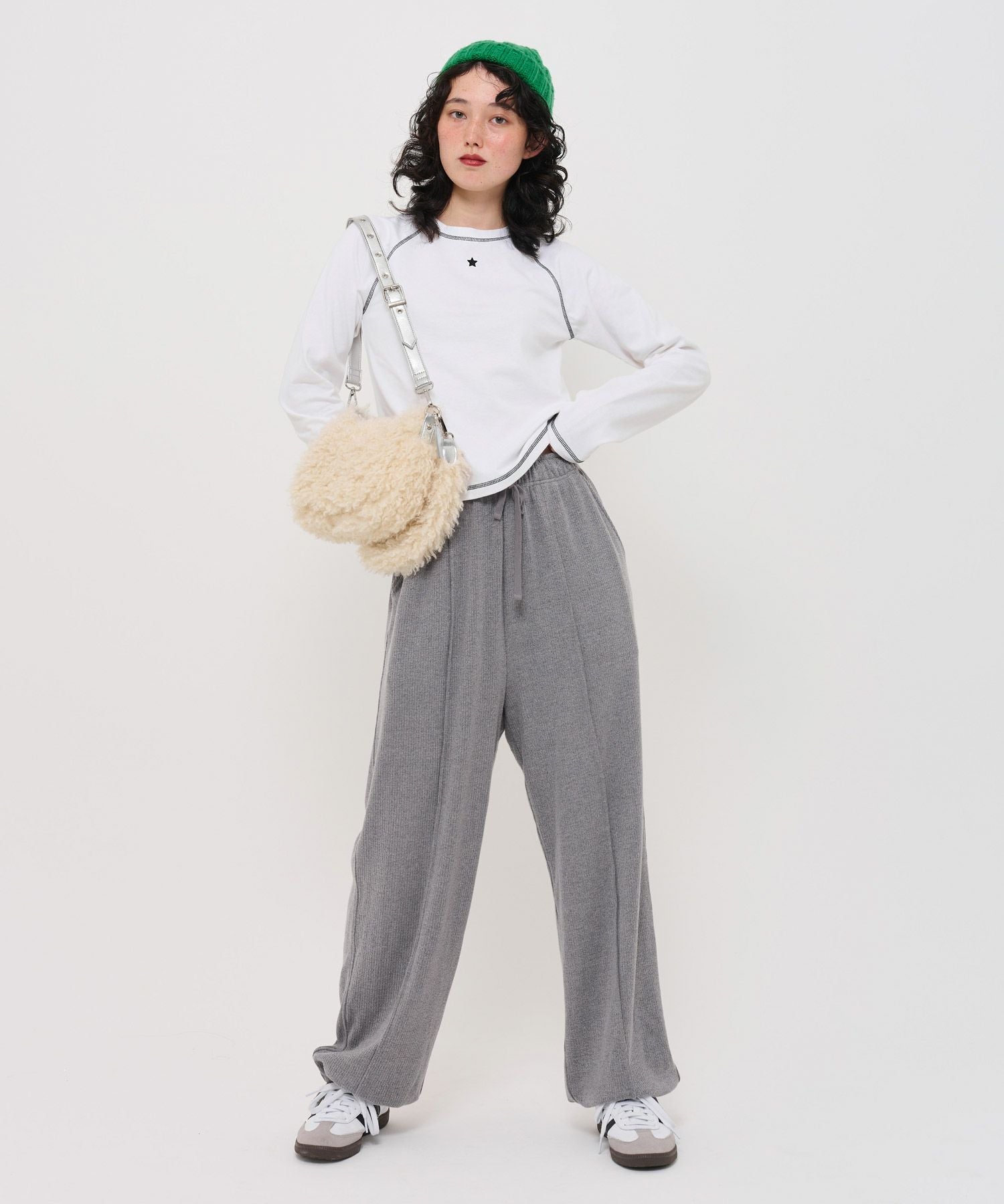 Special-Price-SALE ドロスト ニットソーパンツ TINA：JOJUN 全3色