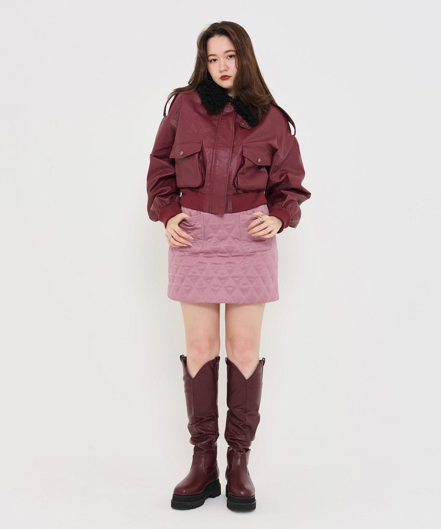 限定Price！SALE キルティング ミニスカート TINA：JOJUN 全2色