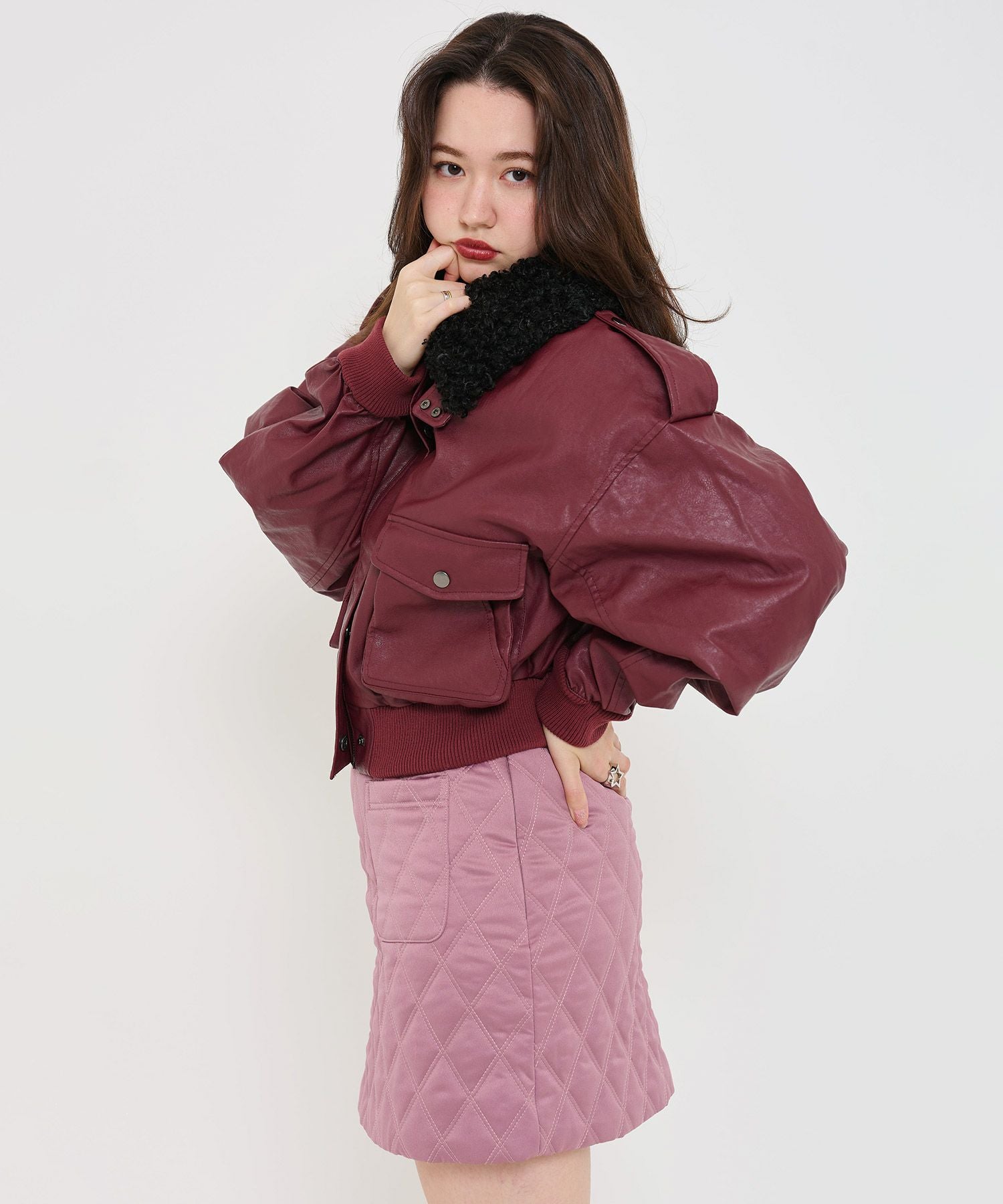 限定Price！SALE キルティング ミニスカート TINA：JOJUN 全2色