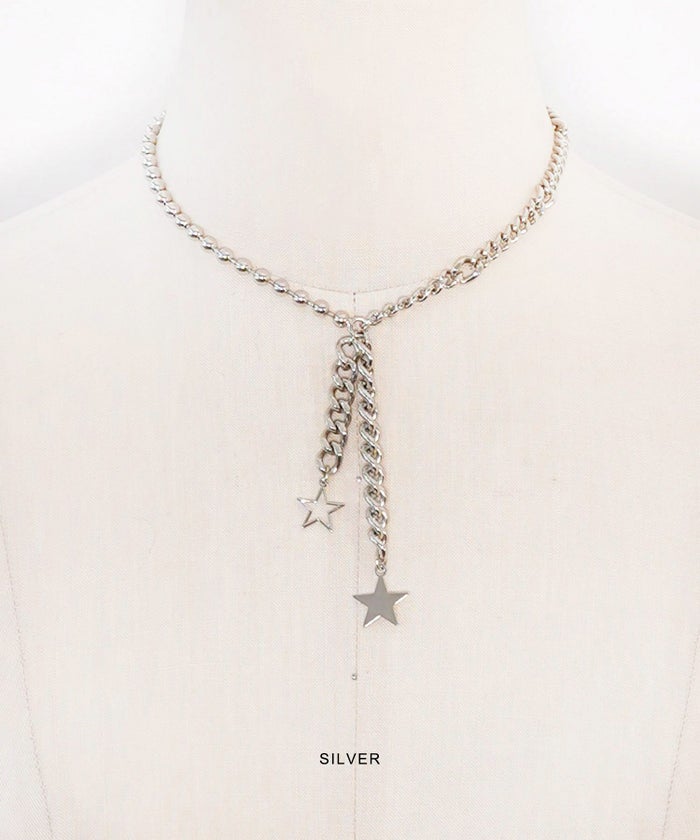 グッズ/アクセサリー/ネックレス/スター/シルバー