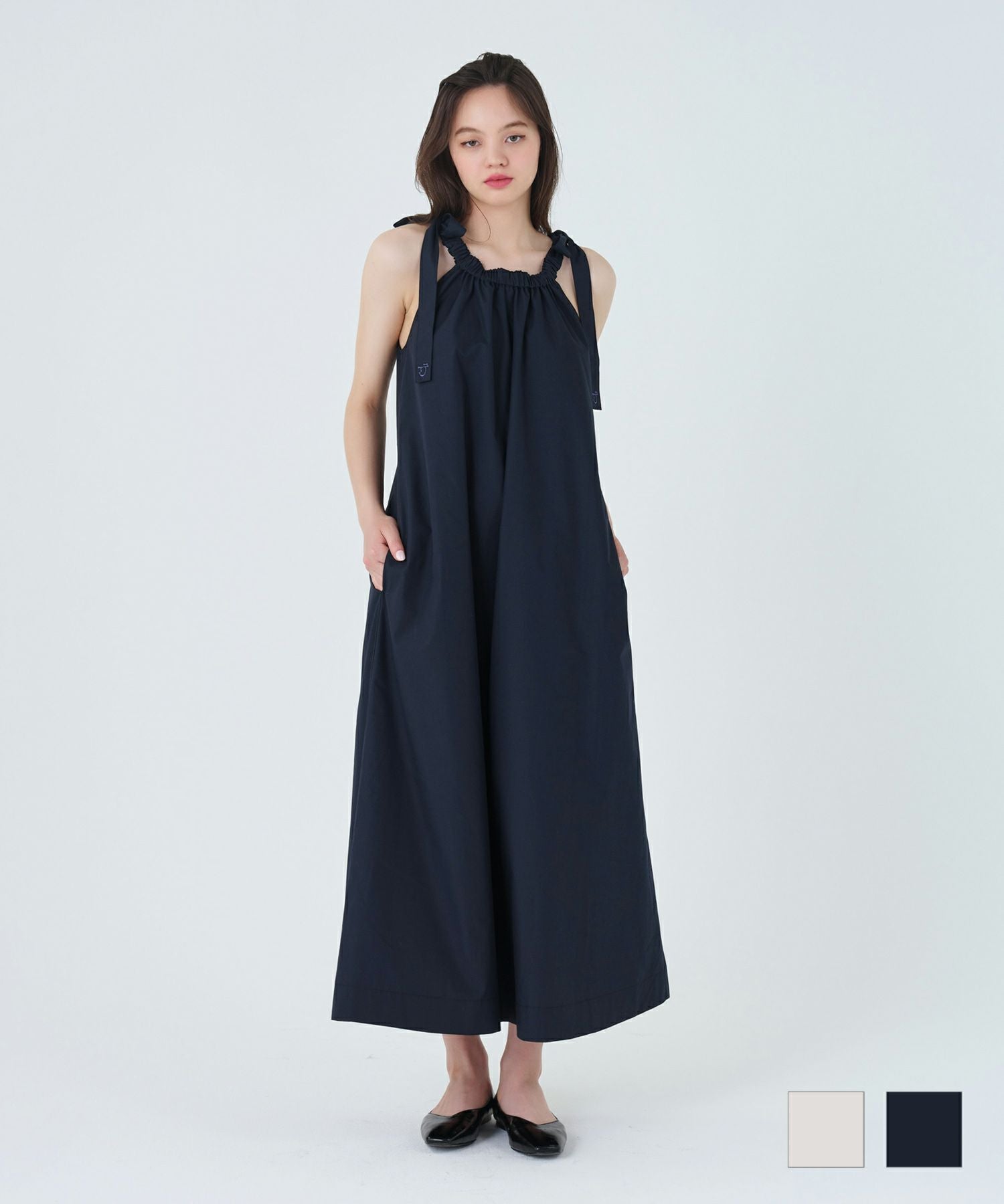 アメスリ リボンワンピース TINA：JOJUN 全2色｜tnj321-0637【3