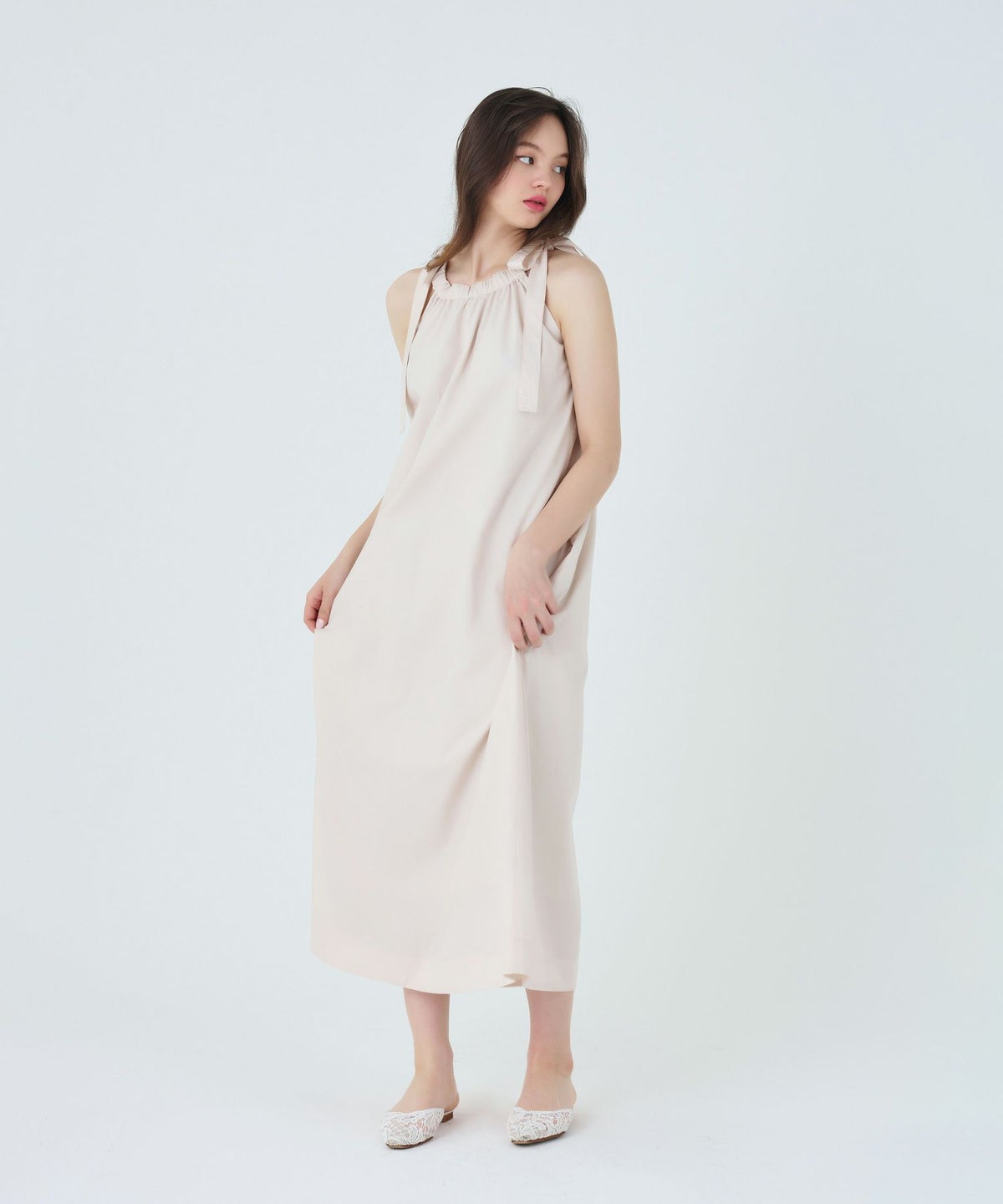 ワンピース/ドレス/アメスリ/ピンクベージュ/ブラックネイビー