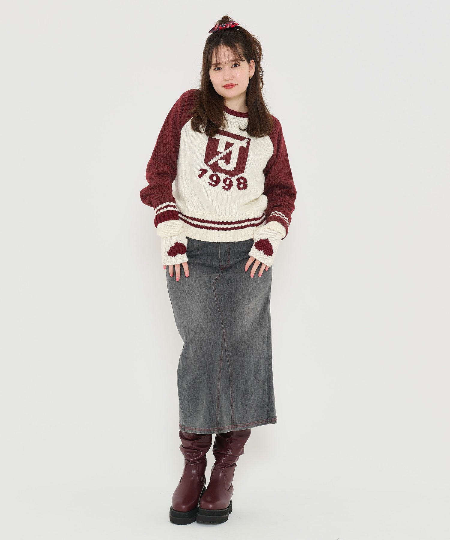 オリジナル ジャカードニット TINA：JOJUN 全2色｜tnj441-0661【5】