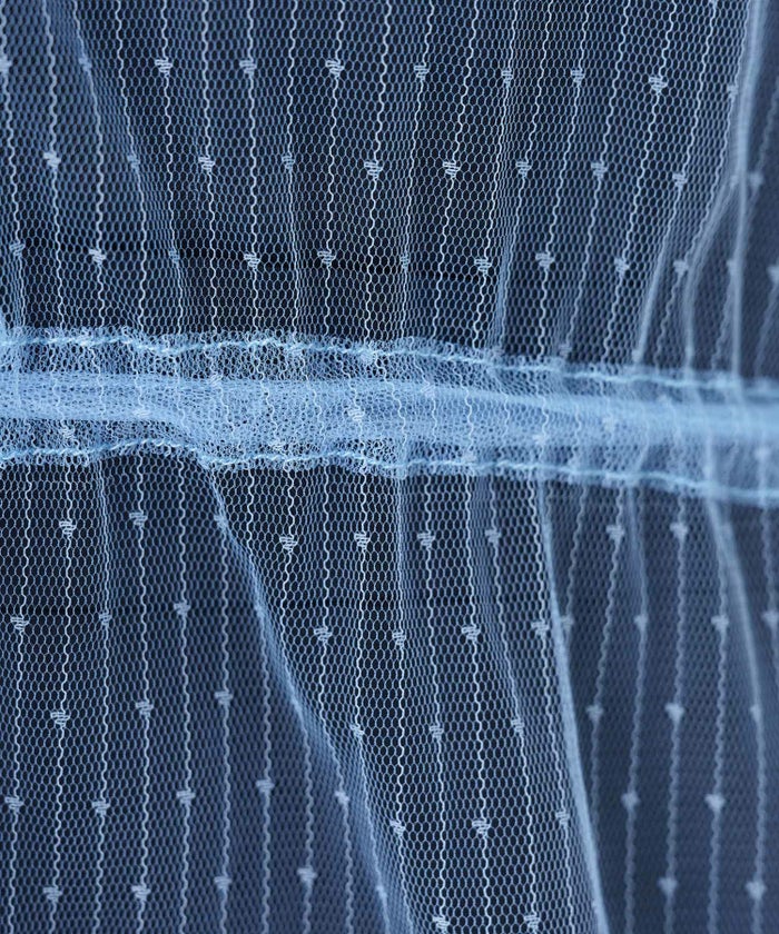 トップス/チュール/2way/サーモンピンク/ブルー