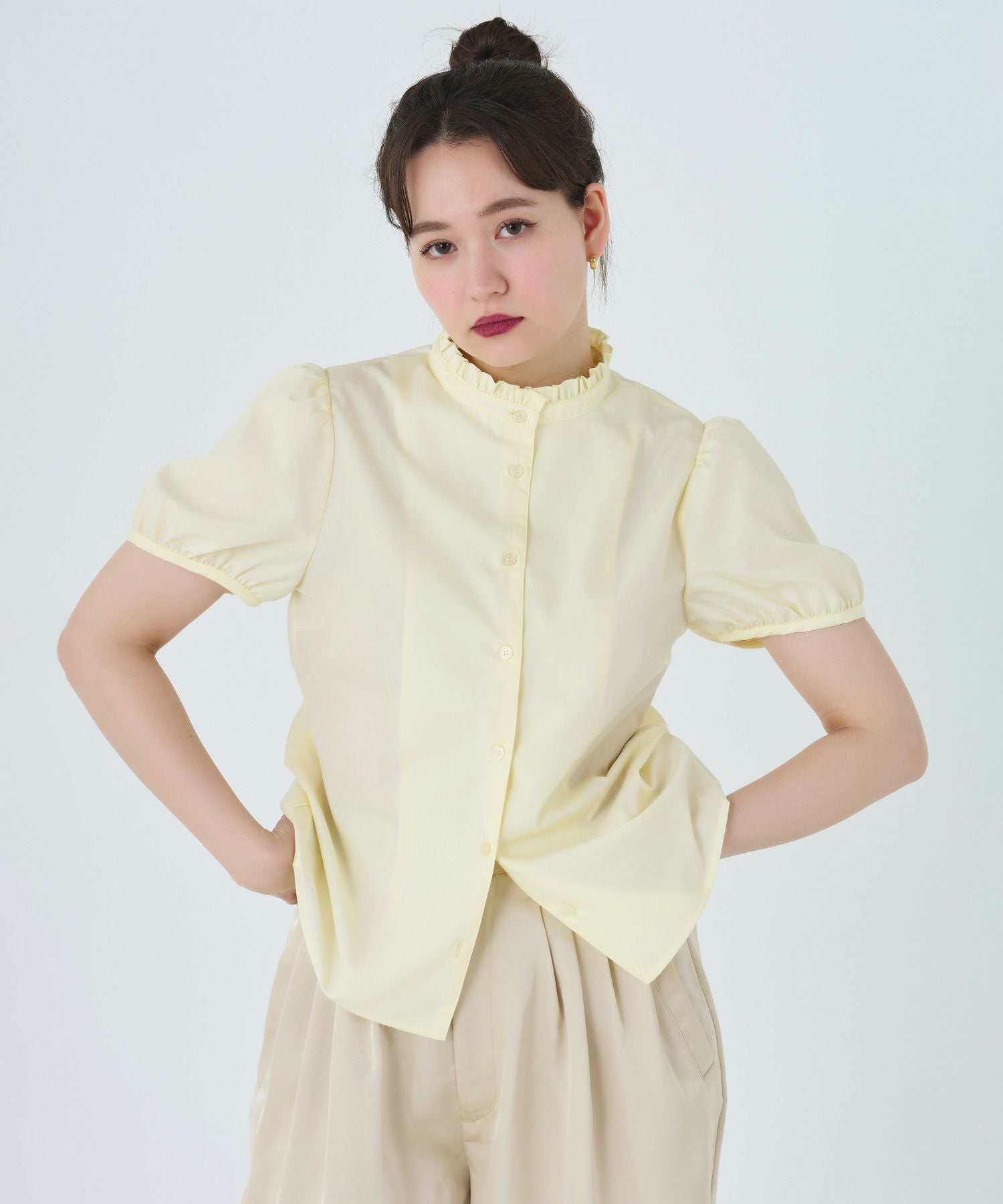限定Price！SALE 2WAY 付け襟ブラウス TINA：JOJUN 全2色｜tnj821-0638
