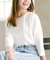 手洗い可/7分袖/無地/シンプル/綺麗め/切り替え/上品/オフィス/大人可愛い