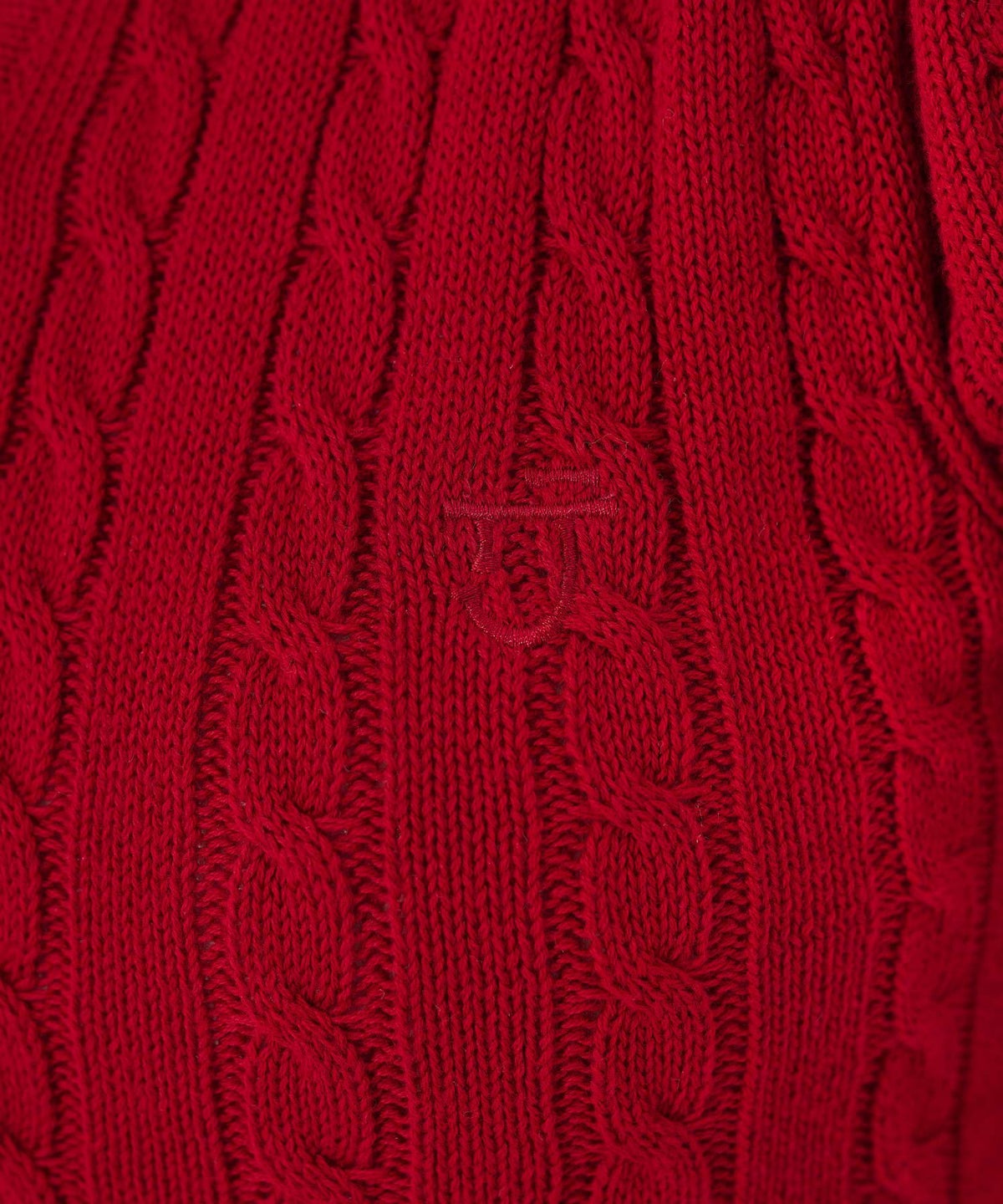 トップス/ニット/カーディガン/アイボリー/レッド