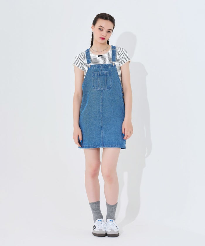 ワンピース/サロペット/デニム/ブルー/インディゴ