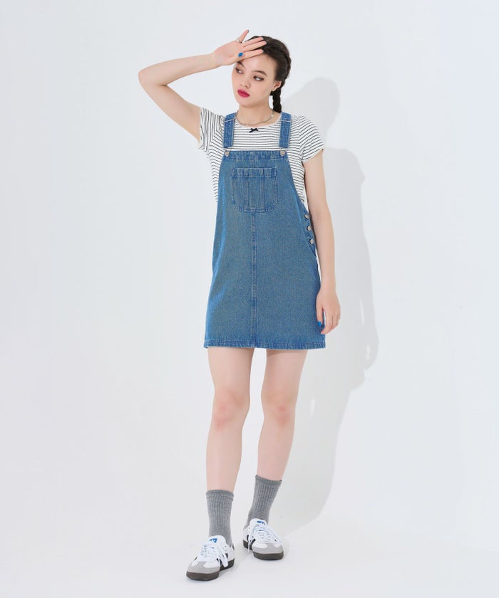 ワンピース/サロペット/デニム/ブルー/インディゴ
