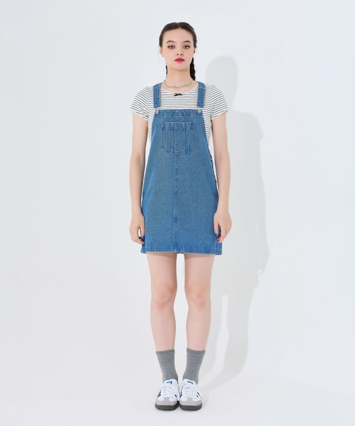 ワンピース/サロペット/デニム/ブルー/インディゴ