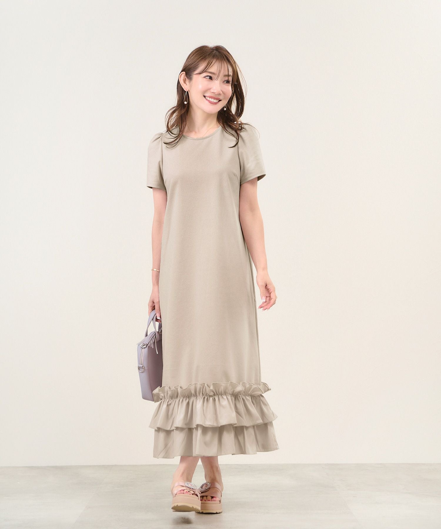 裾フリル カットソー ワンピース Liala×PG 全3色｜lpg331-1762【11