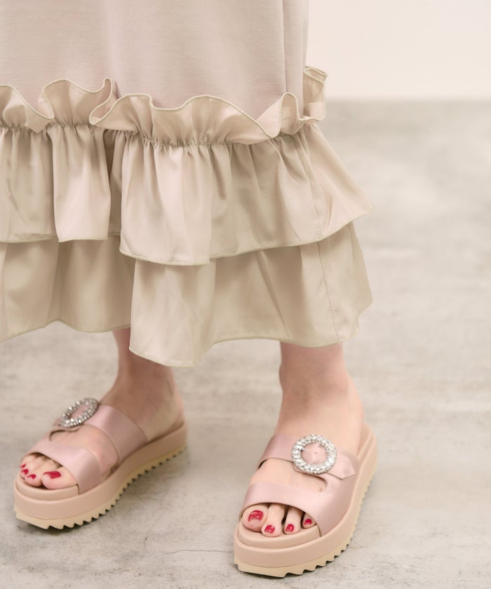 手洗い可 S/M/L 半袖 リラックス ロング丈 ルームウェア ワンマイルウェア 異素材切り替え ドッキング 大人可愛い カジュアル