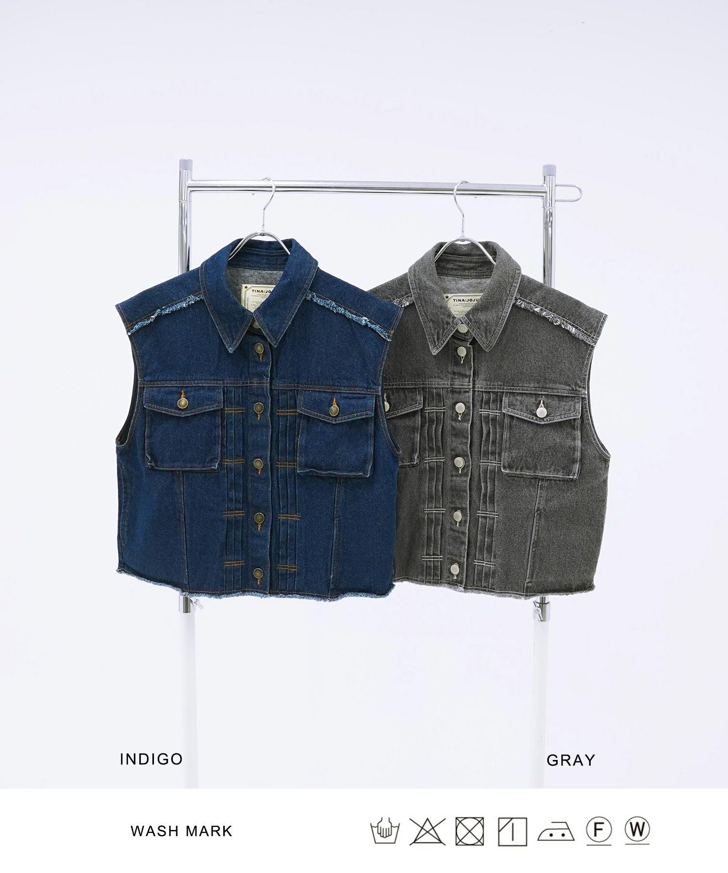 DRAWER ドゥロワー カシミヤ フリンジ RESORT2 デニムベスト DRAWER ドゥロワー カシミヤ フリンジ RESORT2 デニムベスト 【公式通販】