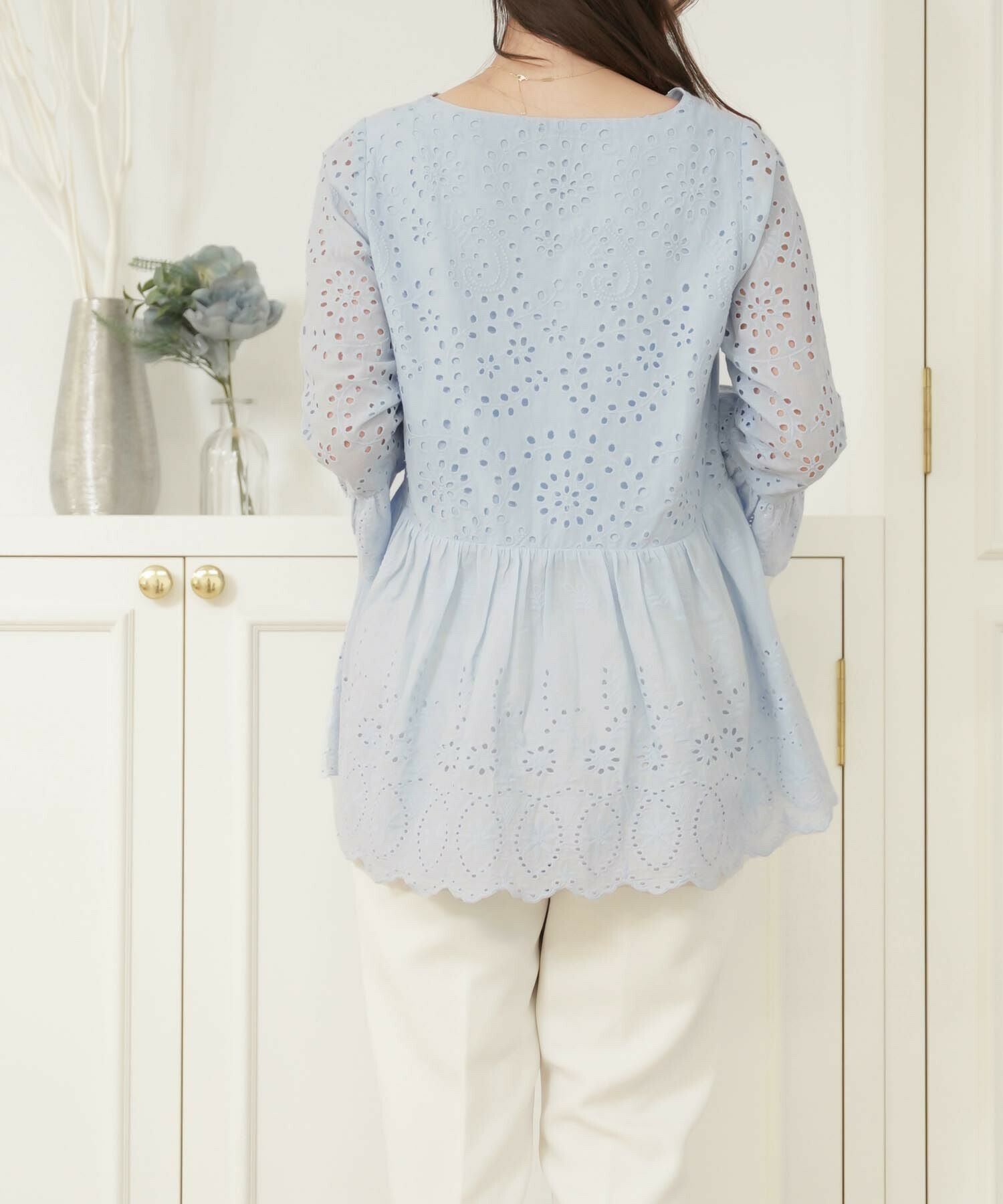 コットン レース チュニック ブラウス le reve vaniller 全3色