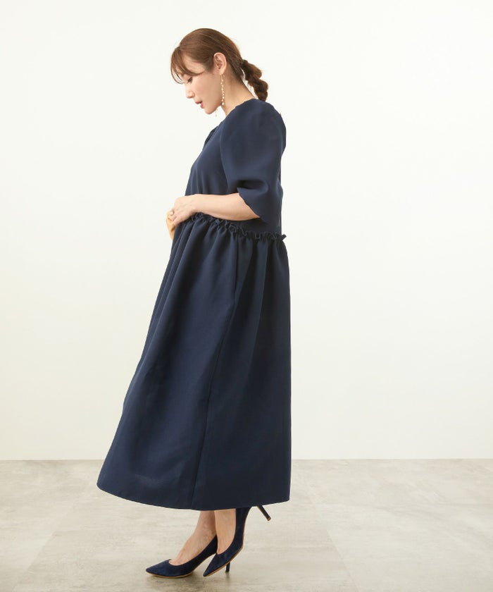 ワンピースレディースファッション服春白黒おしゃれかわいい半袖オーバーサイズきれいめカジュアルジョイントスペース