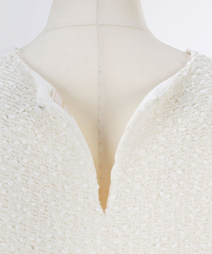 手洗い可/8分袖/Vネック/パフスリーブ/ウエスト切り替え/フレアヘム/パンツ合わせ/ブラウス/大人可愛い