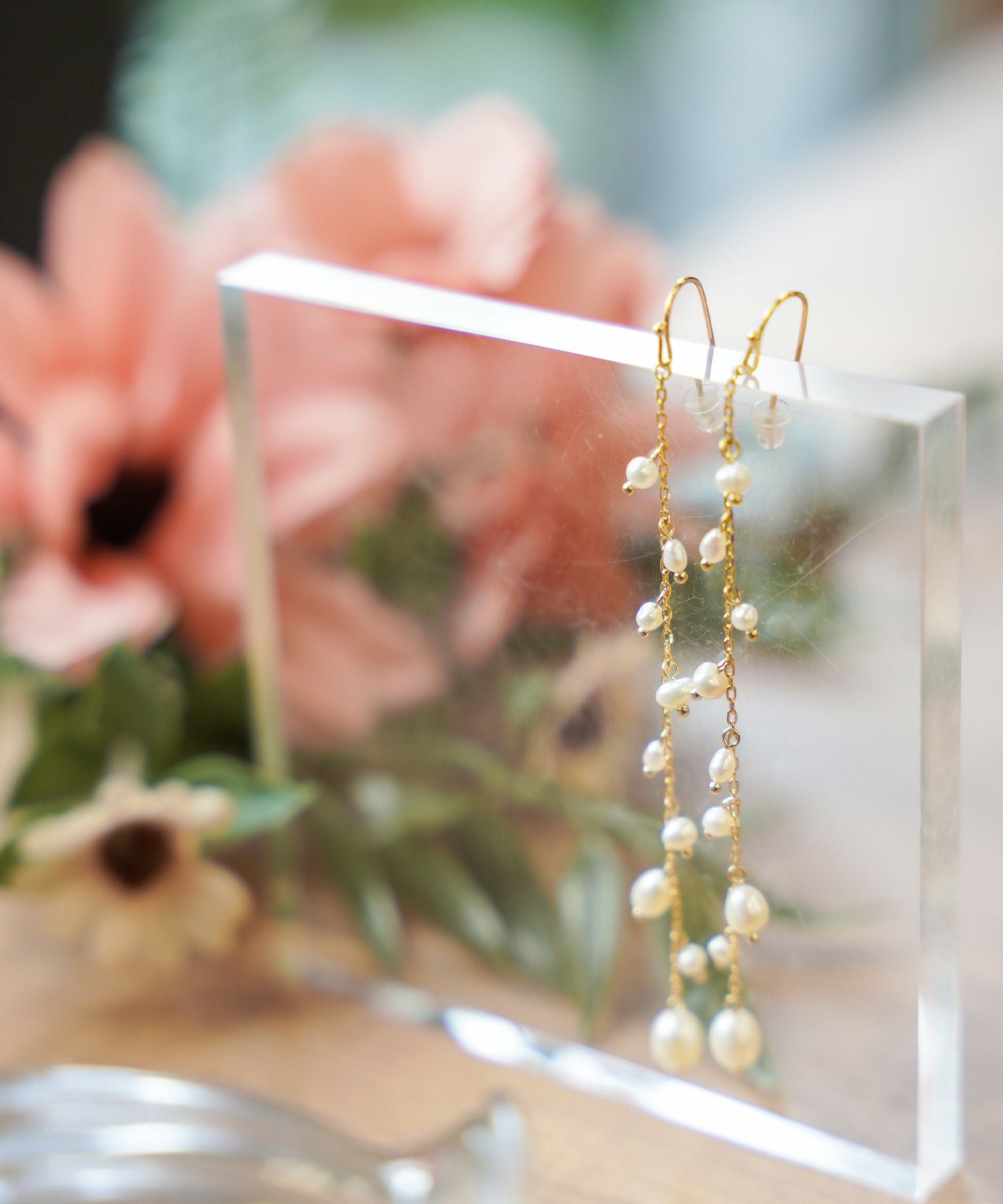 淡水パール ロング ピアス イヤリング Freshwater Pearl Long Pierce