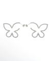 スタッズ バタフライ ピアス イヤリング Studded Butterfly Pierce Earring