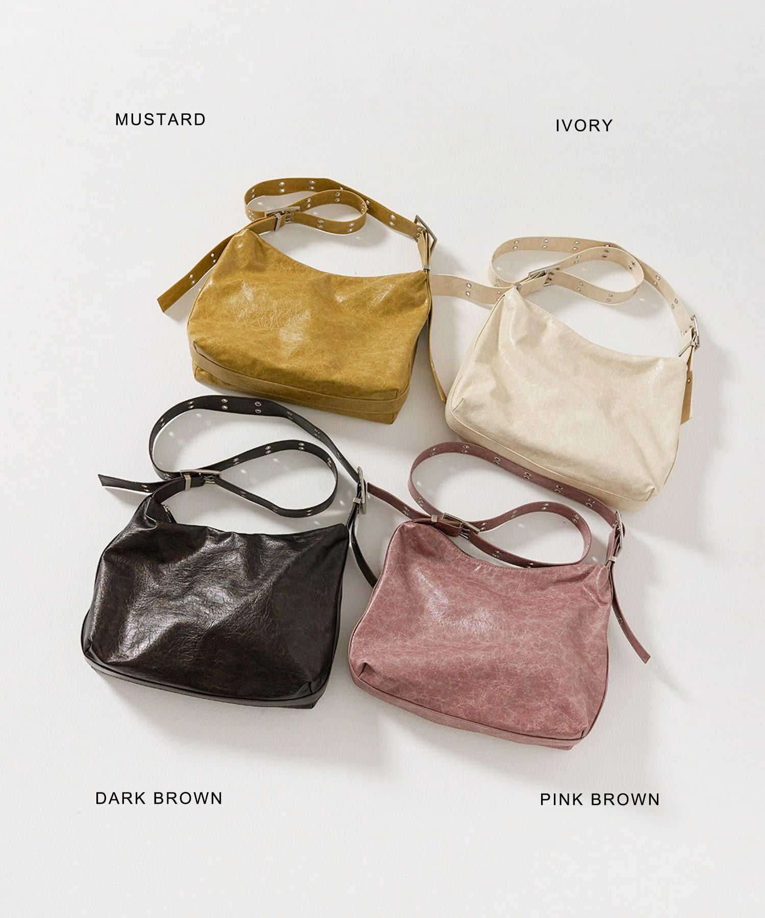 ダブル バックルバッグ TINA：JOJUN 全4色｜tnj932-0704【24