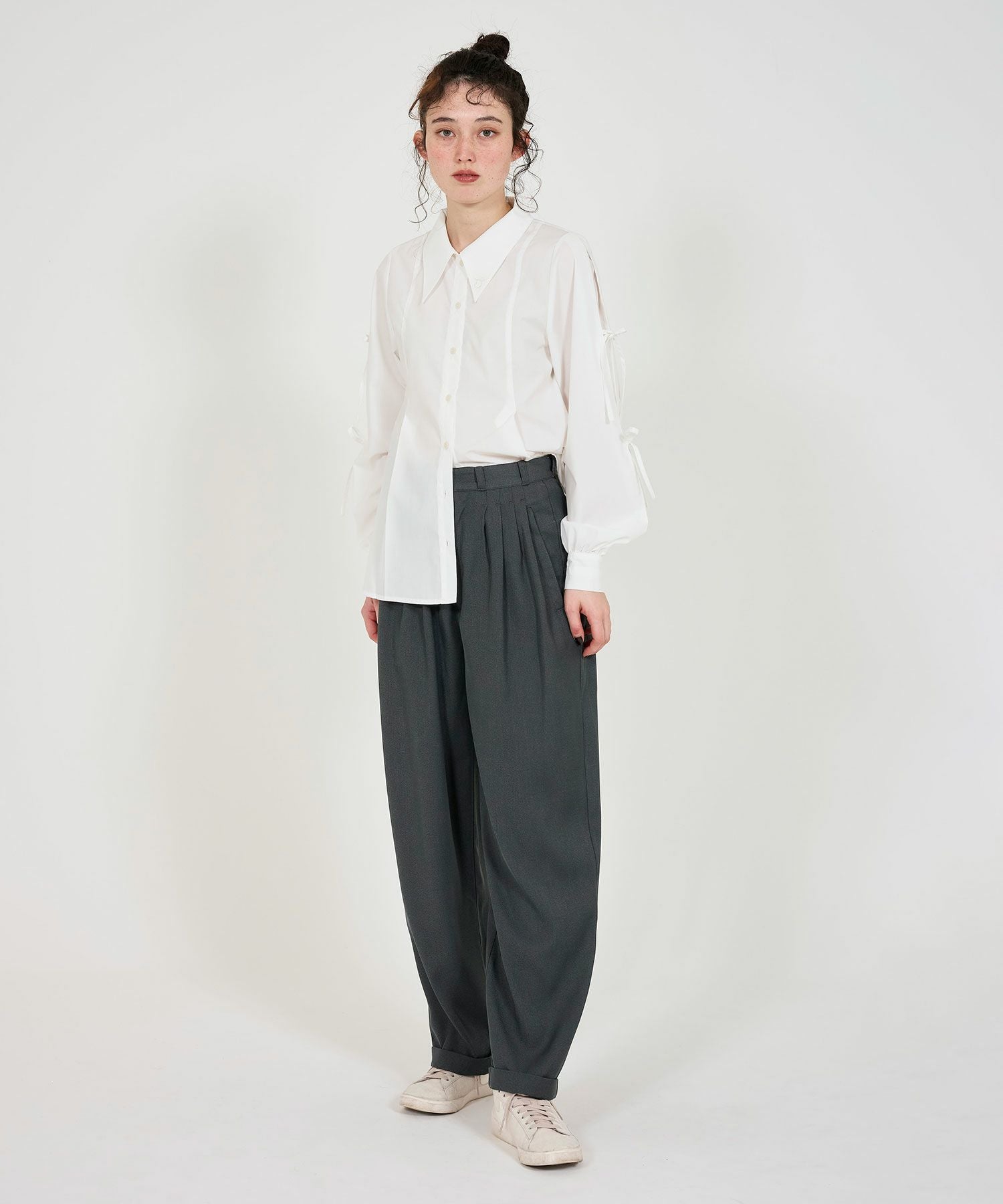 Special-Price-SALE タックリボン袖 ブラウス TINA：JOJUN 全3色