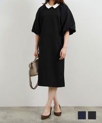 衿付き バルーンスリーブ ワンピース Liala×PG
