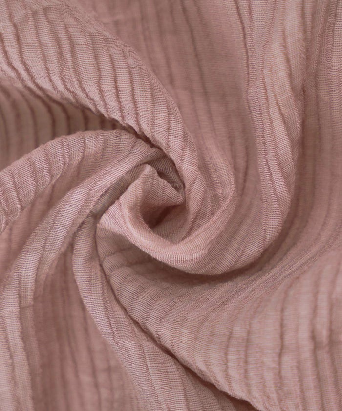 レディース/ワンピース/楊柳/長袖/7分袖/クルーネック/レース/シアー/夏/秋/春/ロング/ミモレ/カジュアル/リラックス/サマードレス/エレガント/上品/大人/フェミニン/ホワイト/ピンク/ブラック