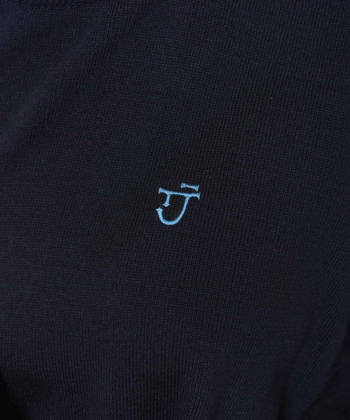 トップス/ニット/エンブレム付き/ピンク/グレー/ダークネイビー