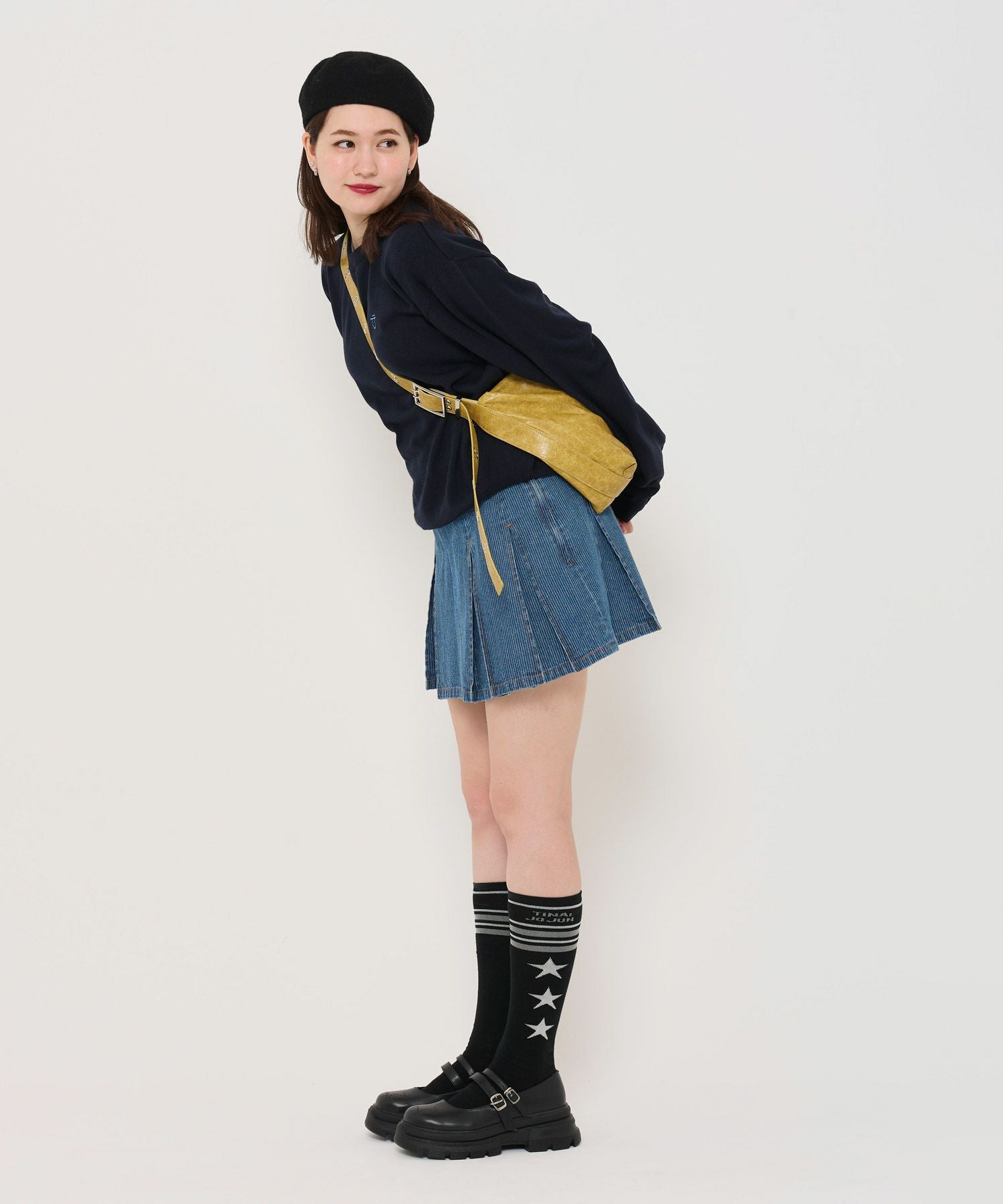 完売品TINA：JOJUN スター ダブルストラップローファー ブラック スター ダブルストラップローファー TINA：JOJUN 全2色｜tnj933-0709【4】