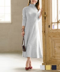 タートルネック 長袖 ニット ワンピース Liala×PG