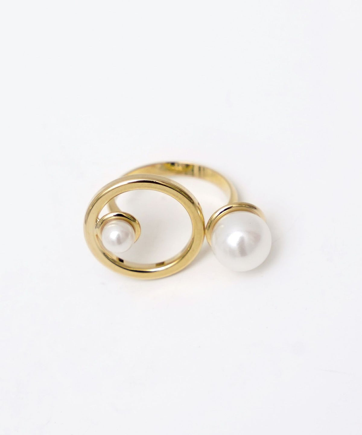 プラネット リング Planet Ring 真鍮 プラパール シンプル 高級感 ラウンドデザイン デザインリング プラネット リング Planet Ring （Liala）